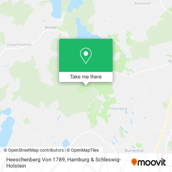 Карта Heeschenberg Von 1789