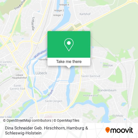 Dina Schneider Geb. Hirschhorn map
