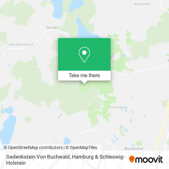 Карта Gedenkstein Von Buchwald