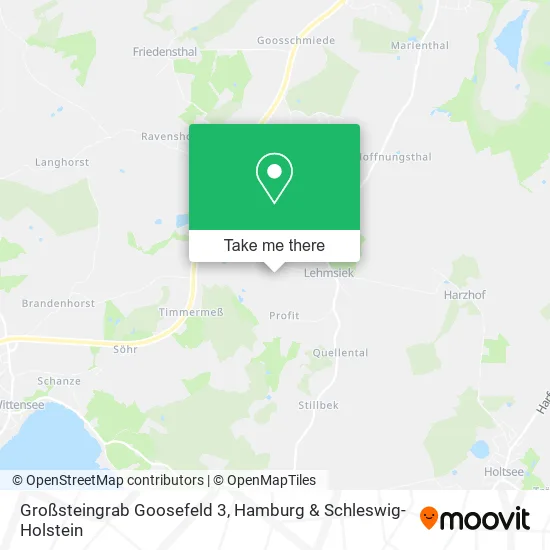 Карта Großsteingrab Goosefeld 3