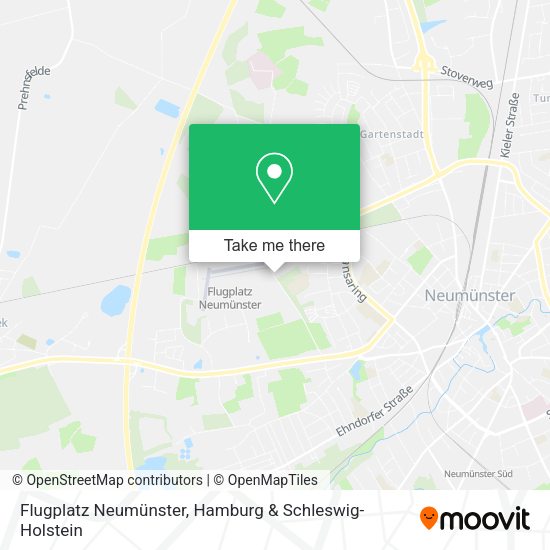 Flugplatz Neumünster map