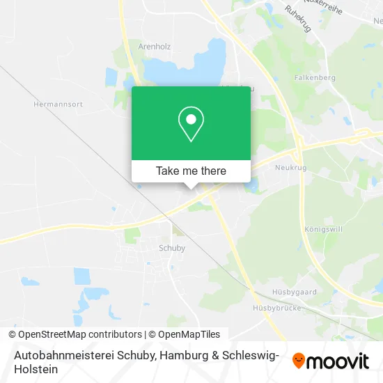 Карта Autobahnmeisterei Schuby