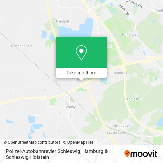 Polizei-Autobahnrevier Schleswig map