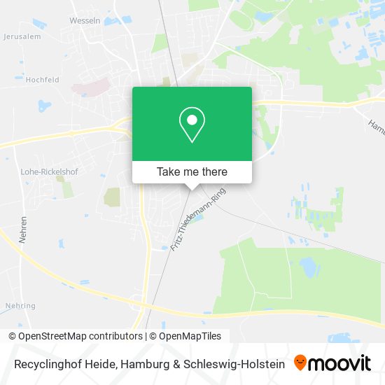 Recyclinghof Heide map