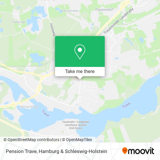 Pension Trave map