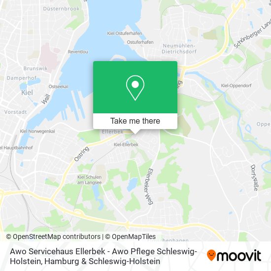 Awo Servicehaus Ellerbek - Awo Pflege Schleswig-Holstein map