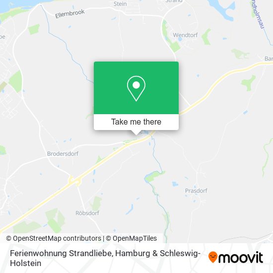 Ferienwohnung Strandliebe map