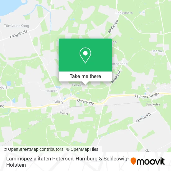 Карта Lammspezialitäten Petersen