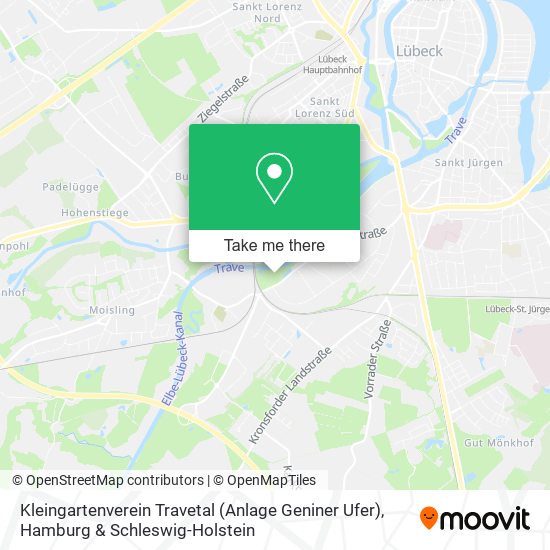 Kleingartenverein Travetal (Anlage Geniner Ufer) map