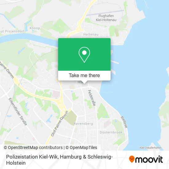 Карта Polizeistation Kiel-Wik