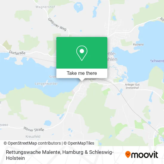 Карта Rettungswache Malente