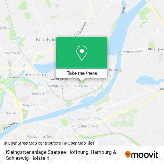 Kleingartenanlage Saatsee-Hoffnung map