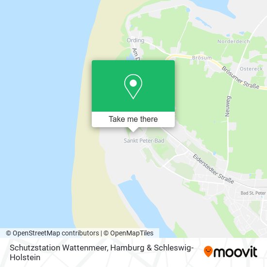 Schutzstation Wattenmeer map