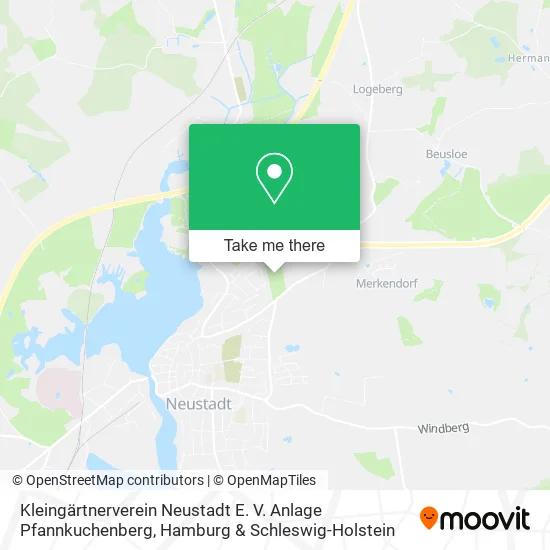 Карта Kleingärtnerverein Neustadt E. V. Anlage Pfannkuchenberg