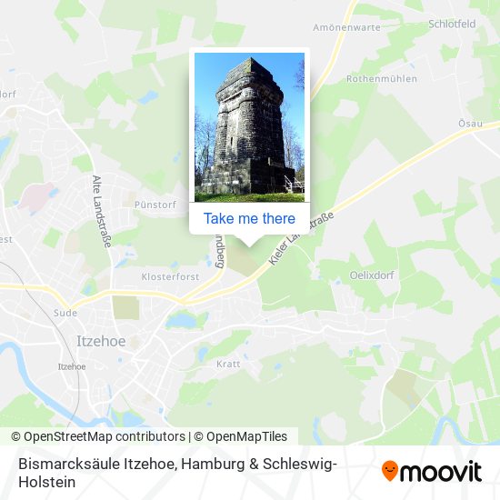 Bismarcksäule Itzehoe map