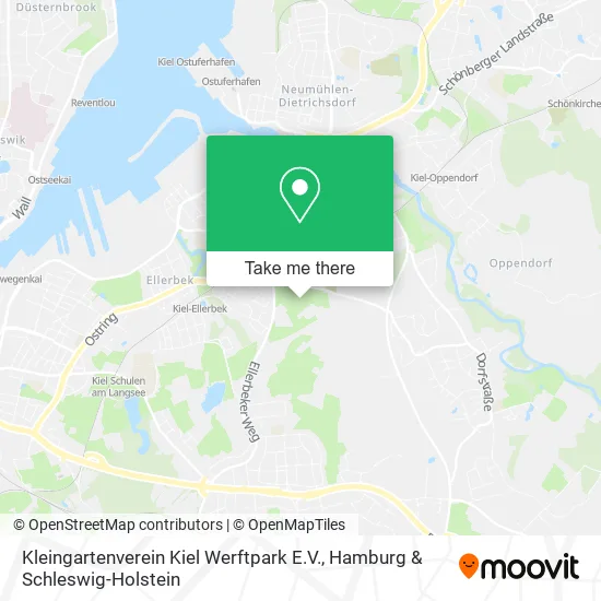 Kleingartenverein Kiel Werftpark E.V. map