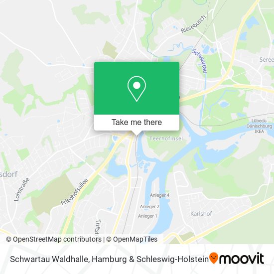 Schwartau Waldhalle map