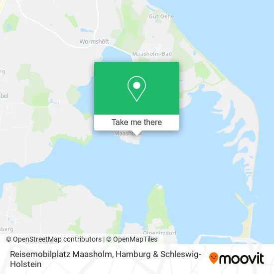 Карта Reisemobilplatz Maasholm