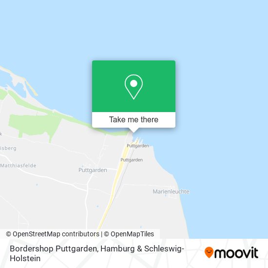 Bordershop Puttgarden map