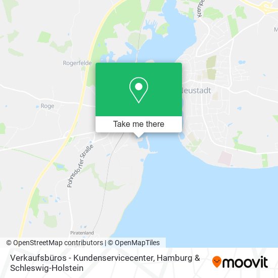 Verkaufsbüros - Kundenservicecenter map