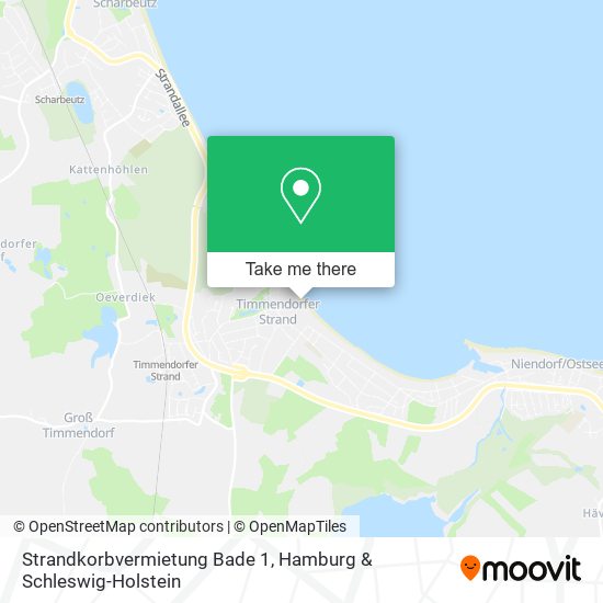 Strandkorbvermietung Bade 1 map