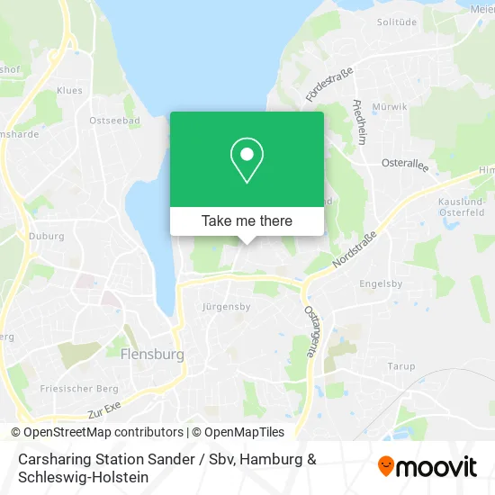 Карта Carsharing Station Sander / Sbv