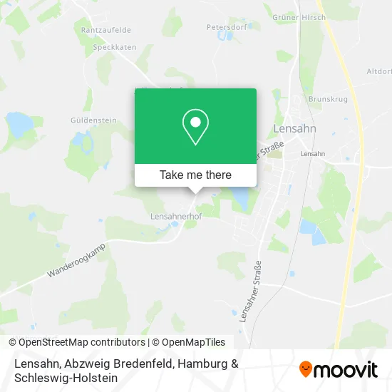 Карта Lensahn, Abzweig Bredenfeld