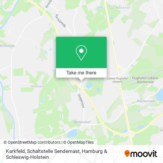 Karkfeld, Schaltstelle Sendemast map