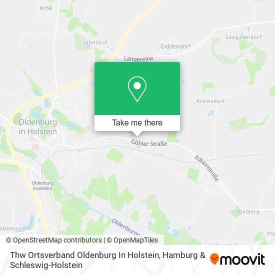 Thw Ortsverband Oldenburg In Holstein map