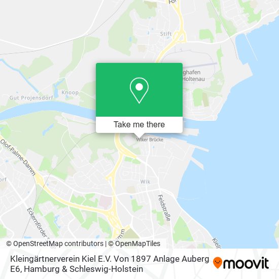 Kleingärtnerverein Kiel E.V. Von 1897 Anlage Auberg E6 map