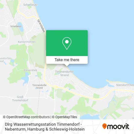 Карта Dlrg Wasserrettungsstation Timmendorf - Nebenturm