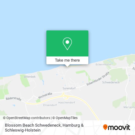 Blossom Beach Schwedeneck map