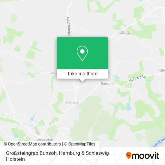 Карта Großsteingrab Bunsoh