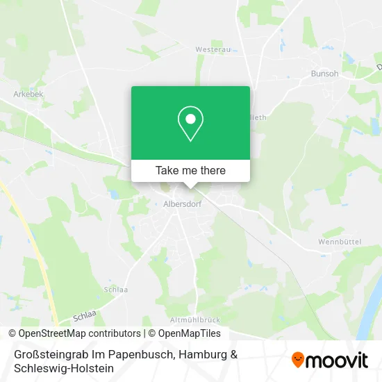 Карта Großsteingrab Im Papenbusch