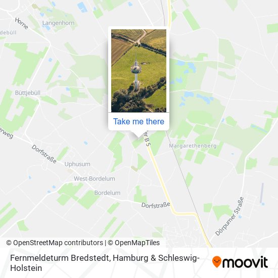 Fernmeldeturm Bredstedt map