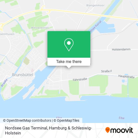 Nordsee Gas Terminal map