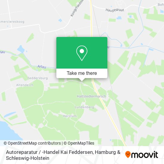 Карта Autoreparatur / -Handel Kai Feddersen