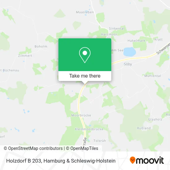 Карта Holzdorf B 203