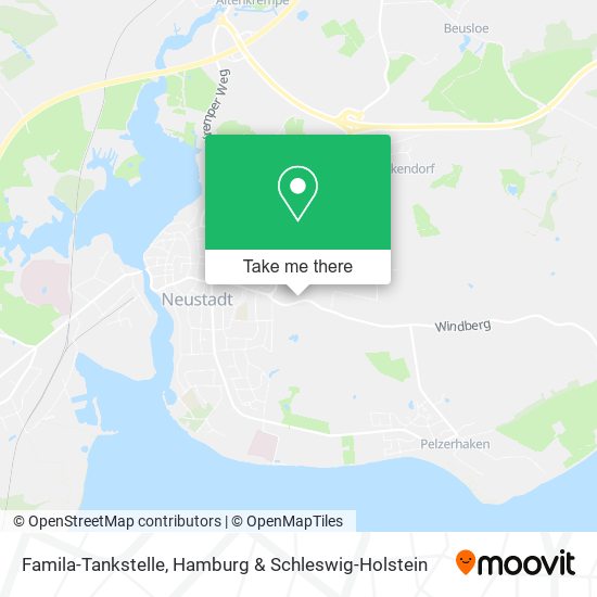 Famila-Tankstelle map