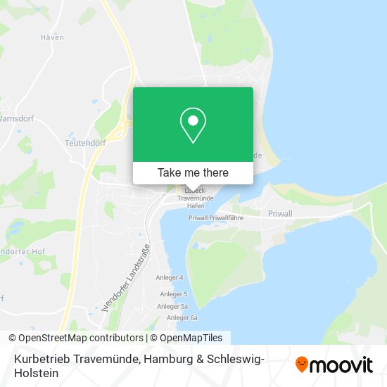 Kurbetrieb Travemünde map