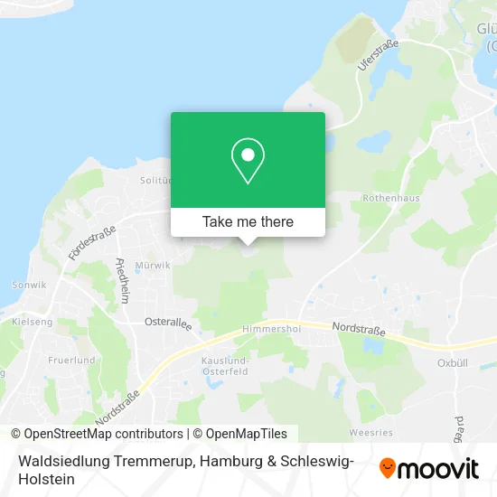 Карта Waldsiedlung Tremmerup