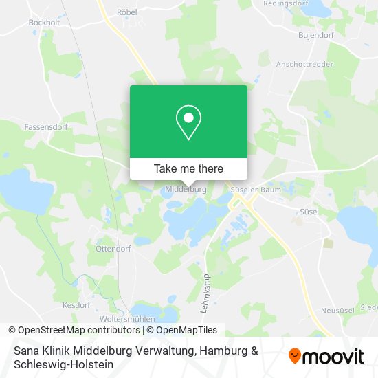 Sana Klinik Middelburg Verwaltung map