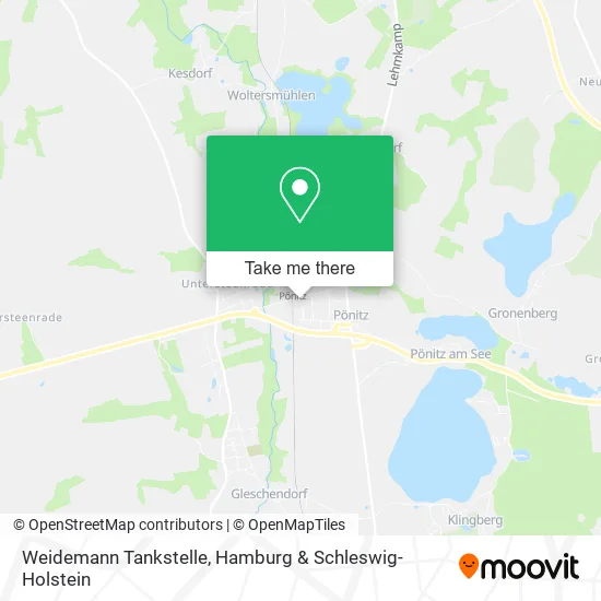 Карта Weidemann Tankstelle