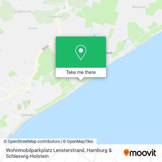 Wohnmobilparkplatz Lensterstrand map