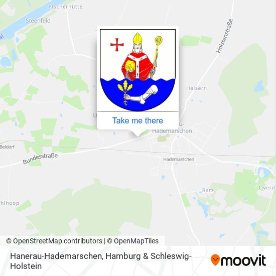 Карта Hanerau-Hademarschen