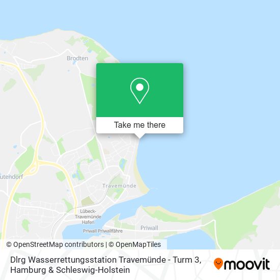 Dlrg Wasserrettungsstation Travemünde - Turm 3 map