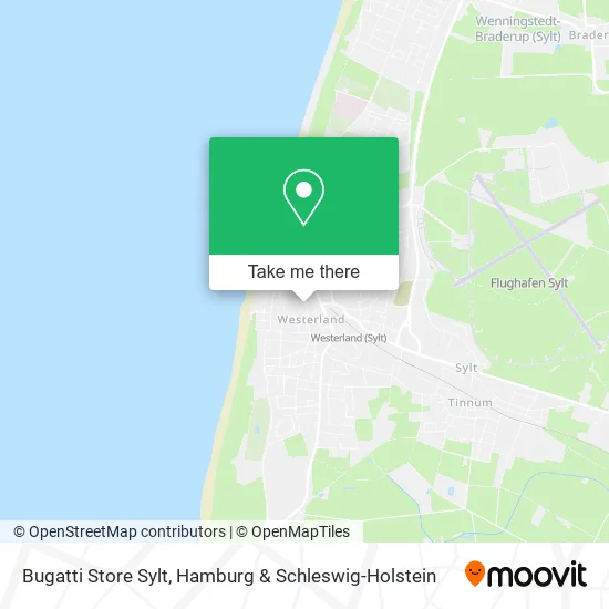 Карта Bugatti Store Sylt