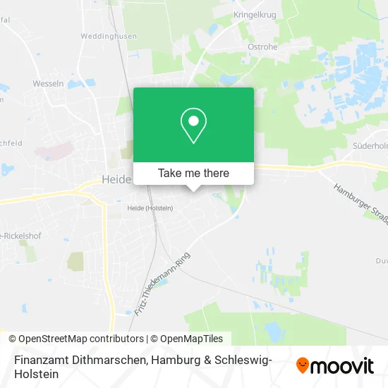 Карта Finanzamt Dithmarschen