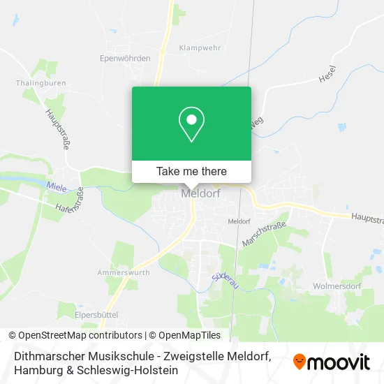 Карта Dithmarscher Musikschule - Zweigstelle Meldorf
