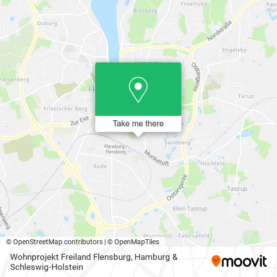 Карта Wohnprojekt Freiland Flensburg